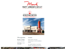 Tablet Screenshot of kerzencenter.de